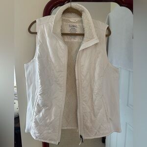 LL Bean fleece lined vest